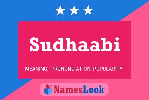 Sudhaabi Name Poster