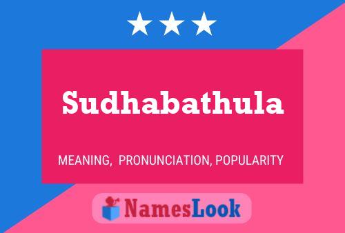 Sudhabathula Name Poster