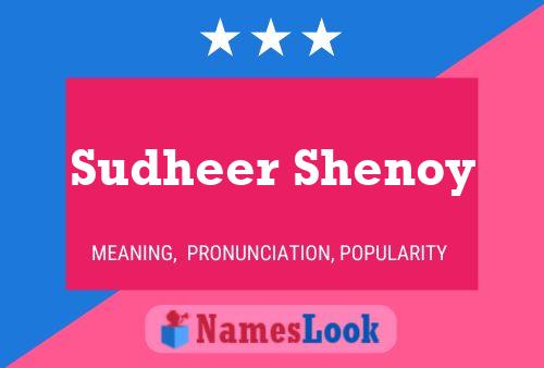 Sudheer Shenoy Name Poster