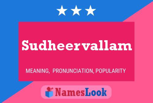 Sudheervallam Name Poster