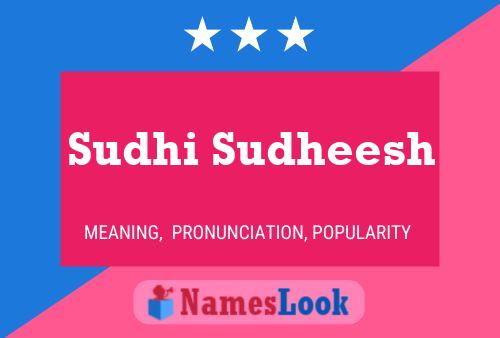 Sudhi Sudheesh Name Poster