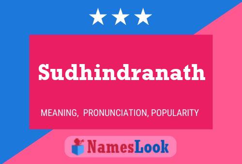 Sudhindranath Name Poster