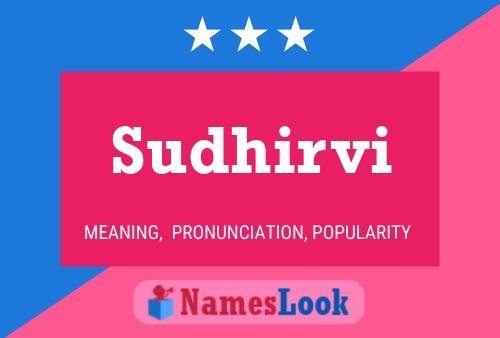 Sudhirvi Name Poster