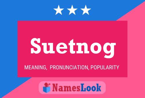 Suetnog Name Poster