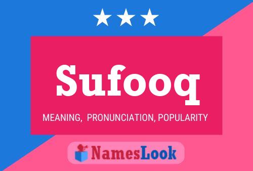 Sufooq Name Poster