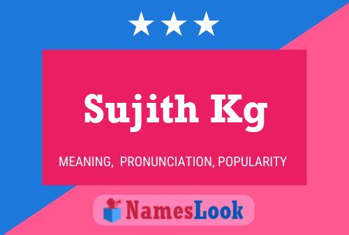 Sujith Kg Name Poster