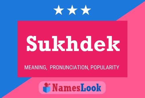 Sukhdek Name Poster