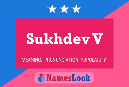 Sukhdev V Name Poster