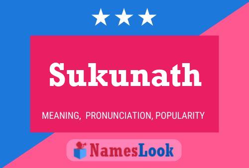 Sukunath Name Poster