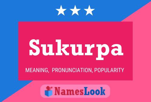 Sukurpa Name Poster