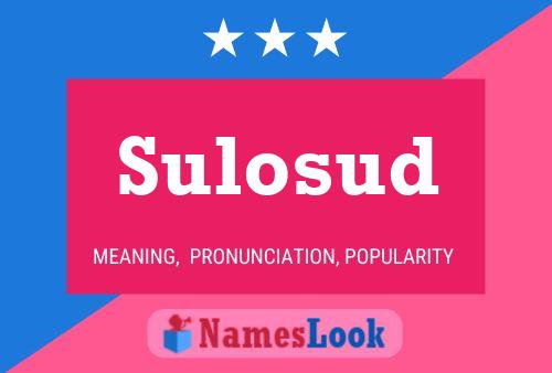 Sulosud Name Poster