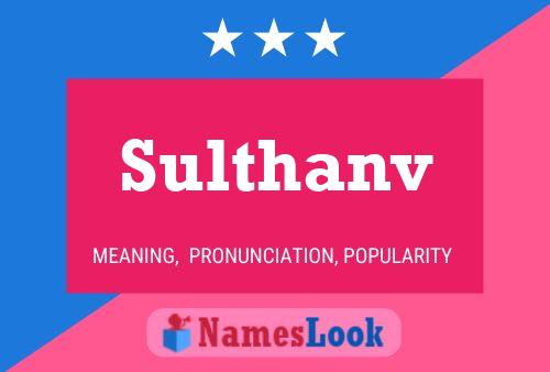 Sulthanv Name Poster