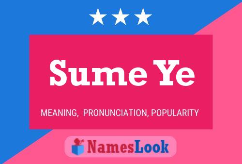 Sume Ye Name Poster