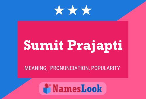 Sumit Prajapti Name Poster