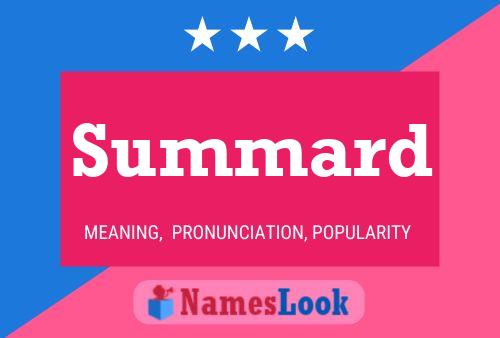 Summard Name Poster