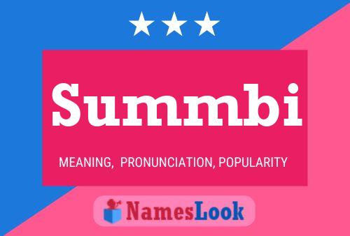 Summbi Name Poster