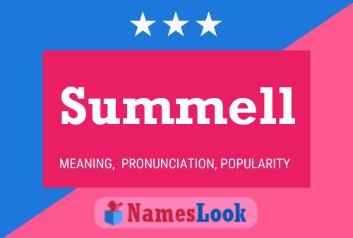 Summell Name Poster