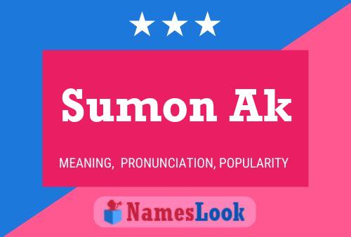 Sumon Ak Name Poster