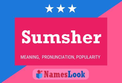 Sumsher Name Poster