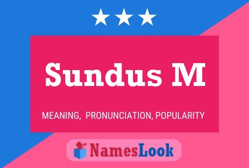 Sundus M Name Poster