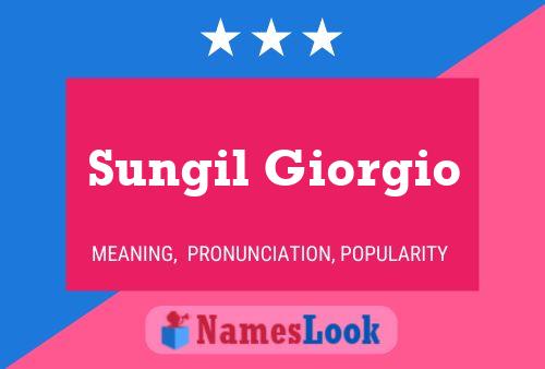 Sungil Giorgio Name Poster