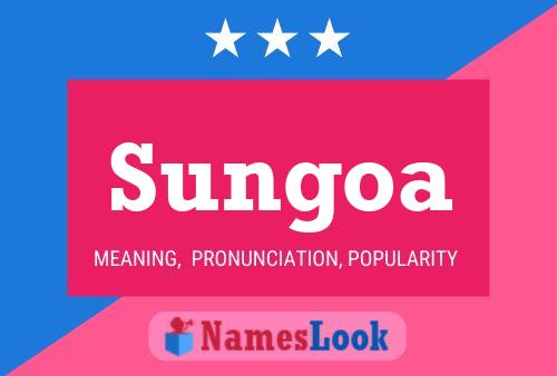 Sungoa Name Poster