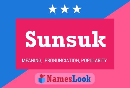 Sunsuk Name Poster