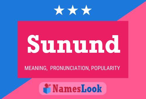 Sunund Name Poster