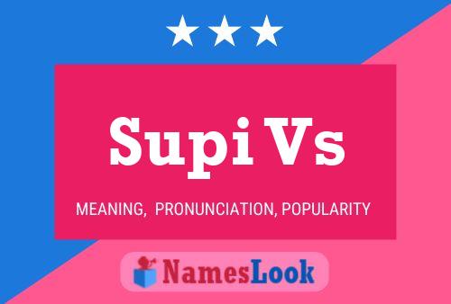 Supi Vs Name Poster