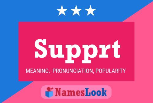 Supprt Name Poster