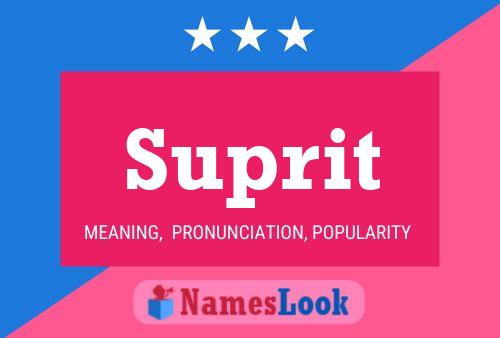 Suprit Name Poster