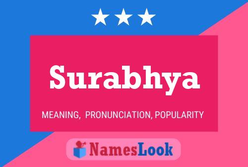 Surabhya Name Poster