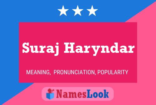 Suraj Haryndar Name Poster