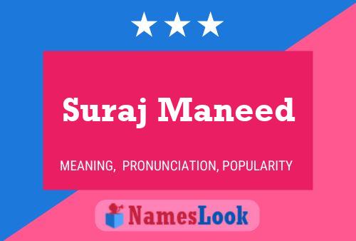 Suraj Maneed Name Poster