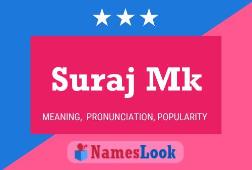 Suraj Mk Name Poster