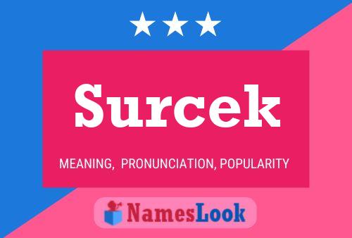 Surcek Name Poster