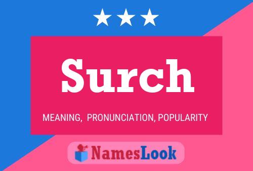 Surch Name Poster