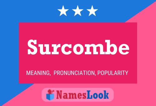 Surcombe Name Poster