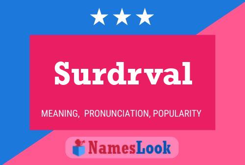 Surdrval Name Poster