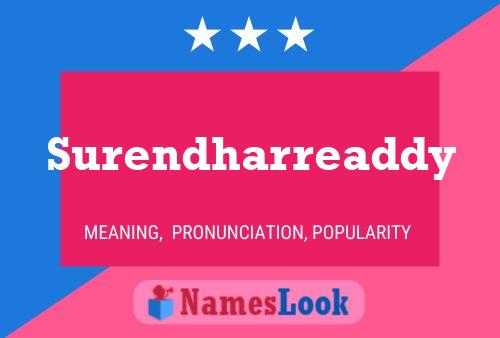 Surendharreaddy Name Poster