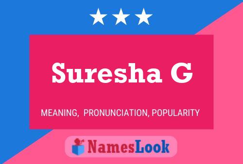 Suresha G Name Poster