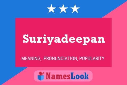 Suriyadeepan Name Poster