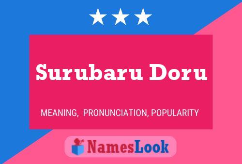 Surubaru Doru Name Poster