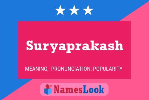 Suryaprakash Name Poster