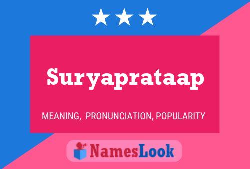 Suryaprataap Name Poster