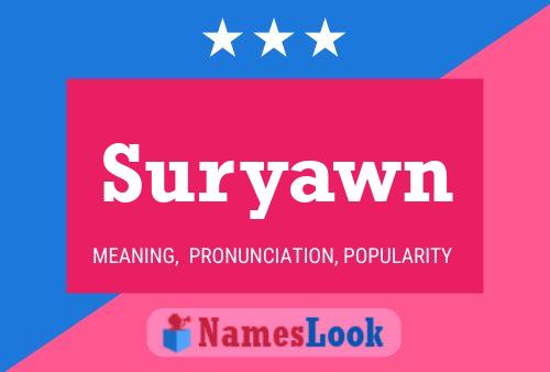 Suryawn Name Poster