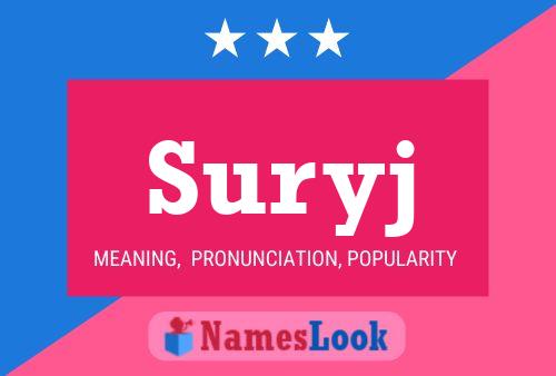 Suryj Name Poster