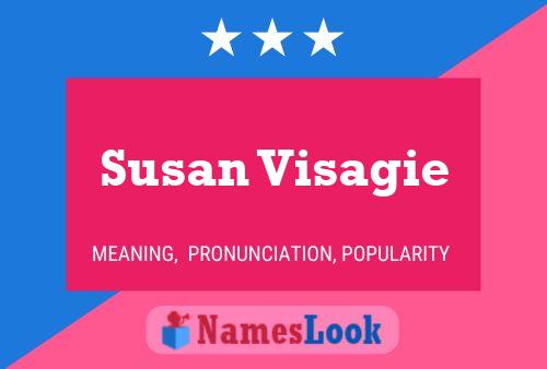 Susan Visagie Name Poster