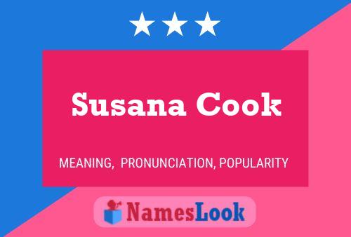 Susana Cook Name Poster