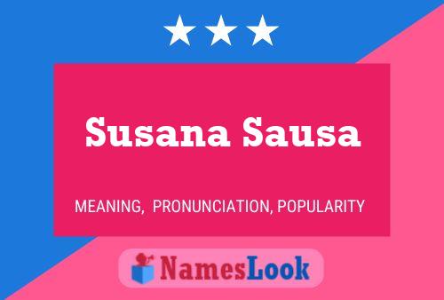 Susana Sausa Name Poster